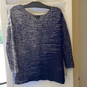 Navy blue see through sweater